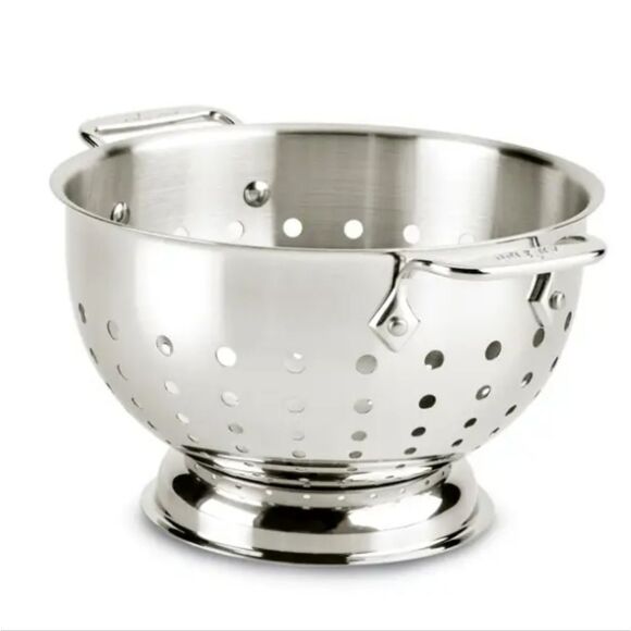 All-Clad Stainless Steel 5QT. Colander - Picture 3 of 8